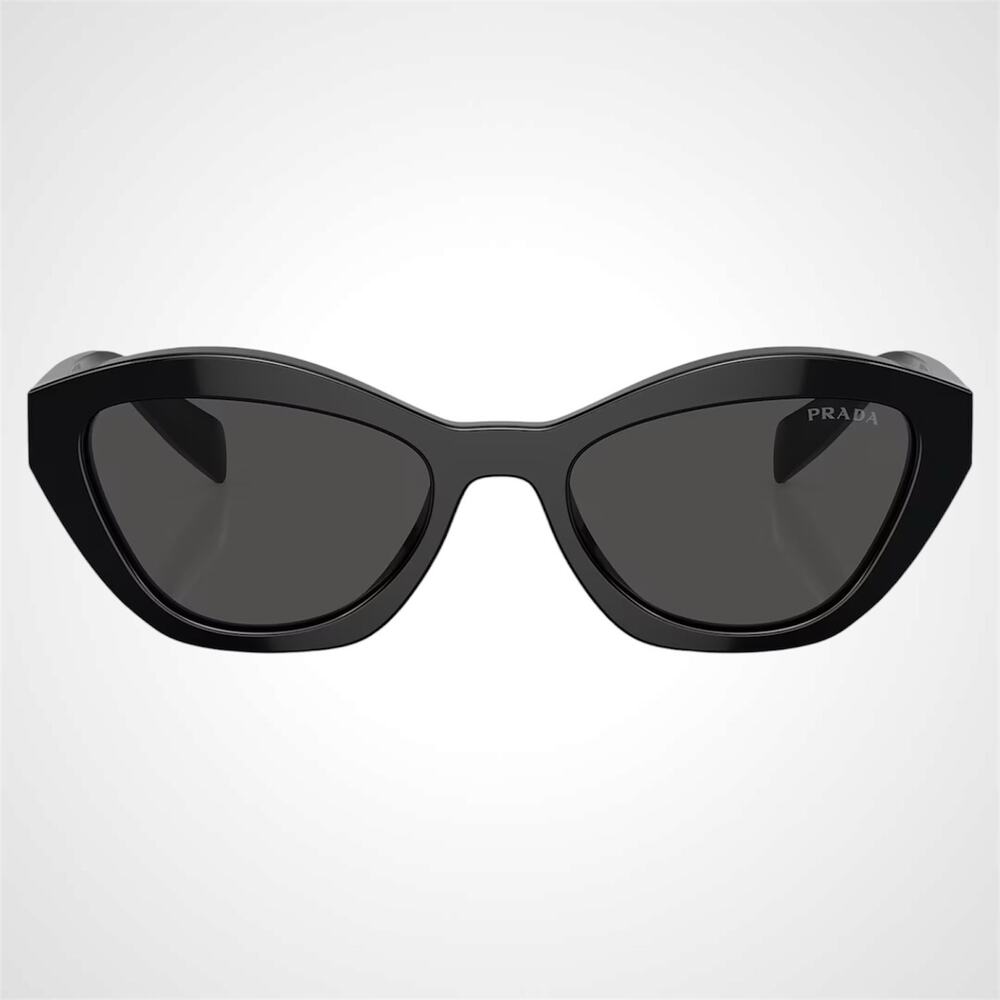 New PRADA Sunglasses Black Butterfly Cat Eye Logo Symbole Logo New - Picture 4 of 6